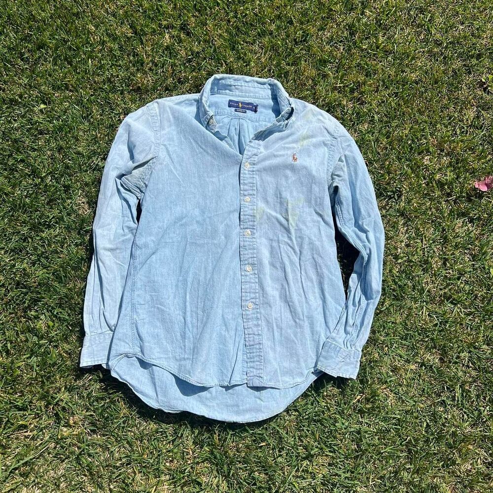 Polo ralph lauren classic fit y2k long sleeve button up men’s size medium